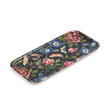 Spode Rectangular Birch Serving Tray (Dark Floral)