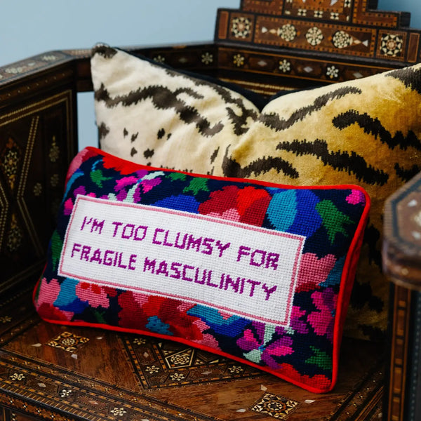 Furbish Studio - Clumsy Needlepoint Pillow