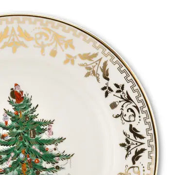 Spode Christmas Tree Gold Salad Plate 8"- set of 4