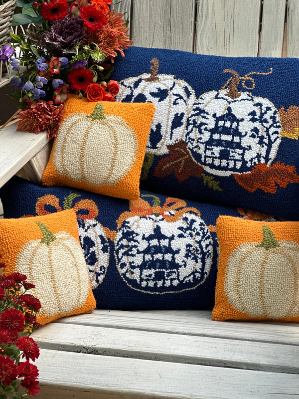 Chinoiserie Pumpkin Hook Pillow