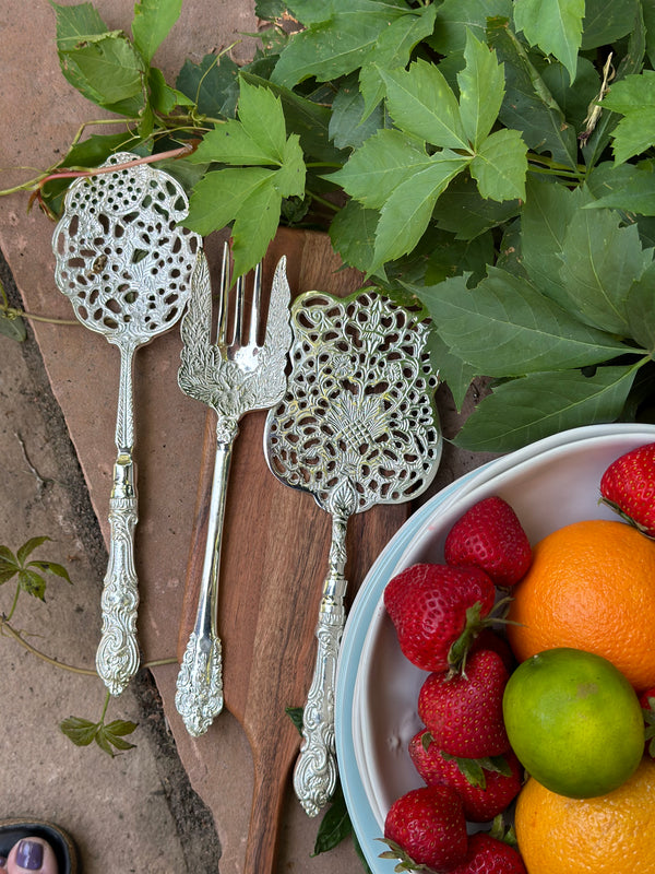 Beautiful Leaf Serving Fork